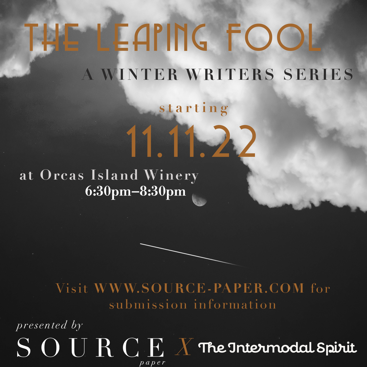 The Leaping Fool Lit Night at Orcas Island Winery (Public)