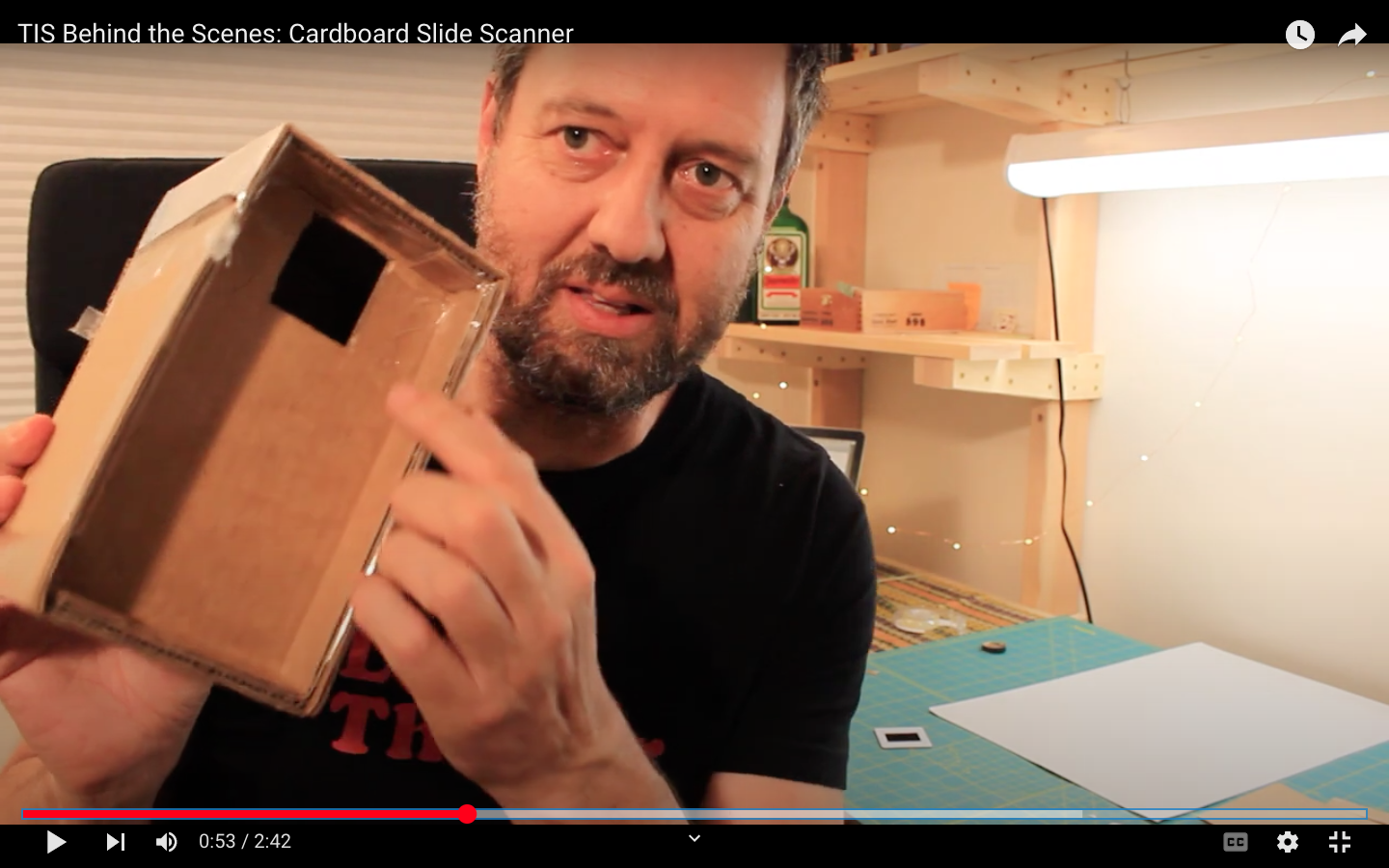 A Homemade Cardboard Slide Scanner